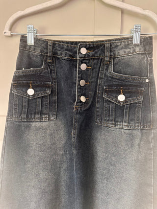 Wallabi Denim Skirt - Blue