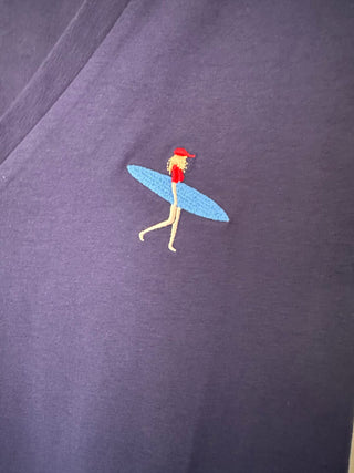 Fille V Neck T-Shirt - 4 Designs