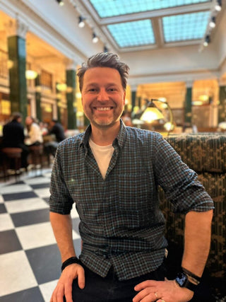 Men's Elordia Checked Shirt by Loreak Mendian - Blue