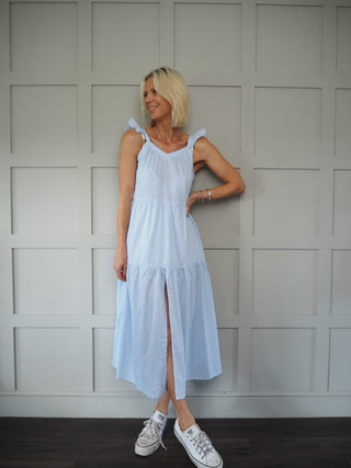 India Dress - Floral Green/Pink/White