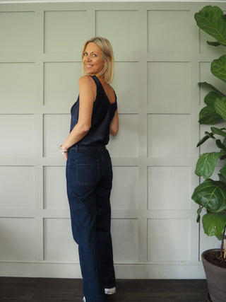 Rhea Camisole with Ruffle Detail - Black, Chocolate, Mushroom, Pale Pink