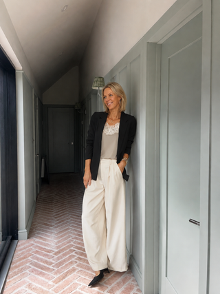 Shirley Lightweight Blazer with Pockets and No Fastenings by Soaked - Black, Mushroom, Navy Blue, Silver Blue