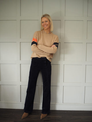 Boyfriend Barbara Cashmere Jumper by Brodie - Camel