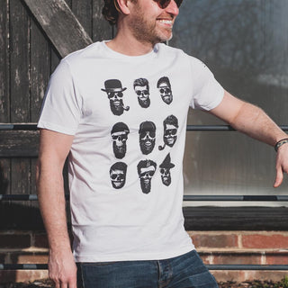 Men’s Skull Hipsters Cotton T-Shirt - Grey