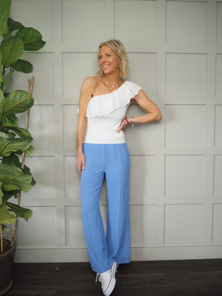 Taglia One Shoulder Top - Off White