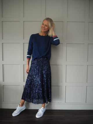 Full Sequin Skirt - Black