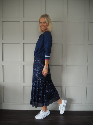 Full Sequin Skirt - Black