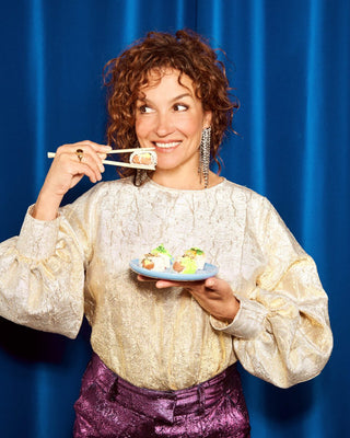 Stardust Long Sleeve Top by Pom Amsterdam - Gold