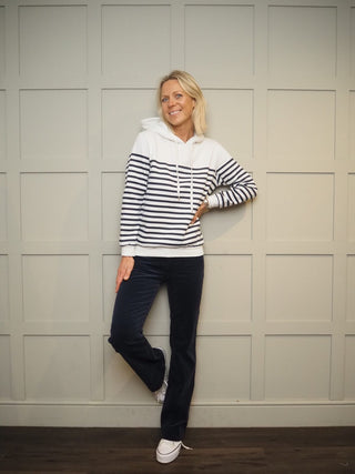 Marceo Boot Cut Corduroy Trousers - Ecru