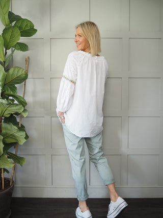 Dahlia Chino Style Trousers - Sage Green
