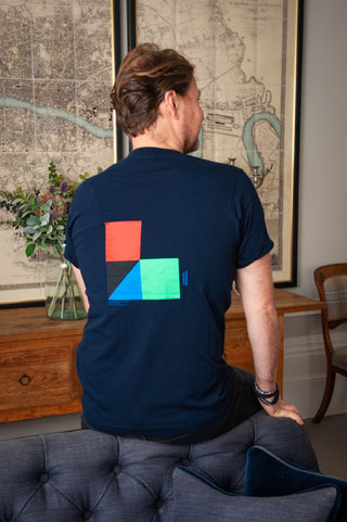 Men's Destijl Cotton T-Shirt by Loreak Mendian - White with Logo