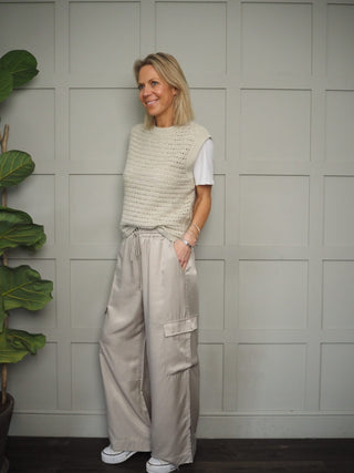 Seb Long Length Trousers by Moss Copenhagen - Stone