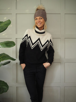 Frida Pom Pom Hat - Mole with Diamanté