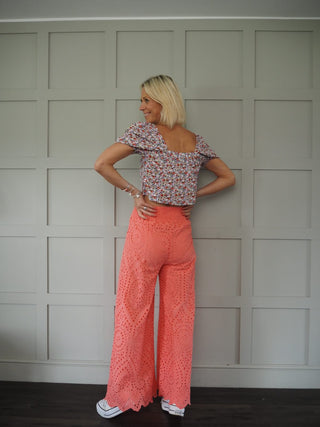 Sassie Floral Cropped Top