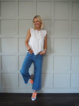 Catri Silver Glitter Trainers