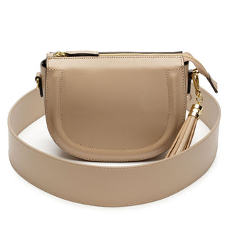 Mooni Crescent Shaped Leather Bag - Sky Blue