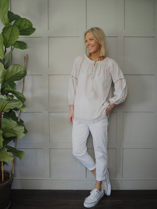 Dahlia Chino Style Trousers - Sage Green