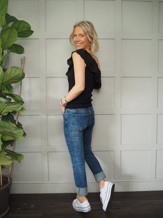 Taglia One Shoulder Top - Off White