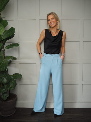 Cowl Neck Top - Black