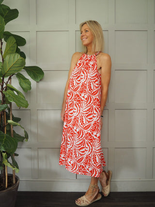 Bungi Midi Dress - Black, Blue, Red, Yellow