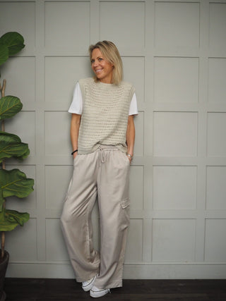 Seb Long Length Trousers by Moss Copenhagen - Stone