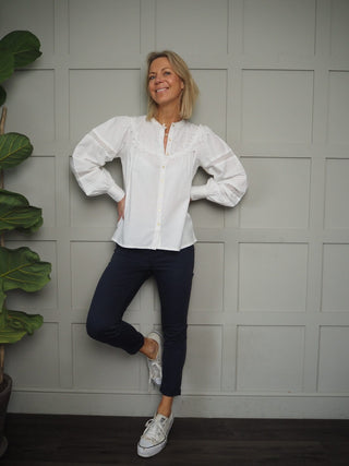 Laci Long Sleeved Blouse - Off White