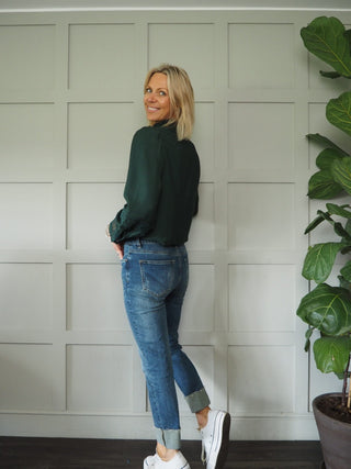 Belle Long Sleeve, Ruffle Collar Blouse, Best Seller - 9 Colours