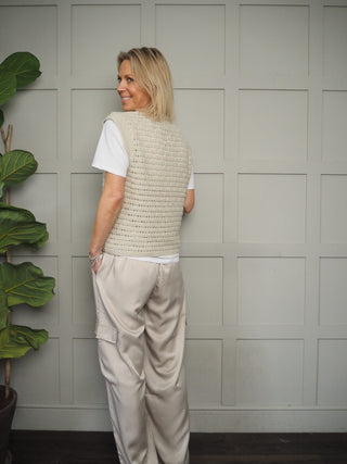 Seb Long Length Trousers by Moss Copenhagen - Stone