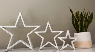 Wooden Stars - Set of Three