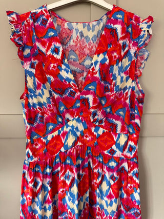 Lauren Maxi Dress - Blue, Rainbow, Red