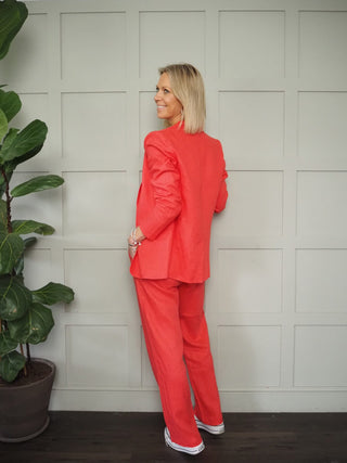 Malo Linen Trousers - Oatmeal