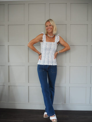 Pyjamas Blue Diamond Print - Short