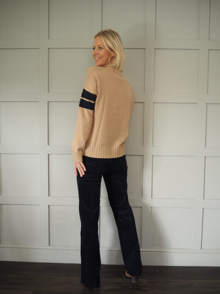 Boyfriend Barbara Cashmere Jumper by Brodie - Camel
