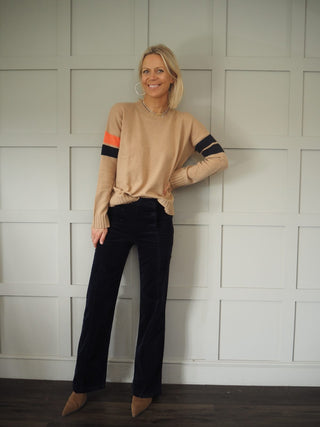 Boyfriend Barbara Cashmere Jumper by Brodie - Camel