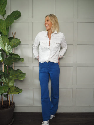 Oona Denim Shirt - Off White