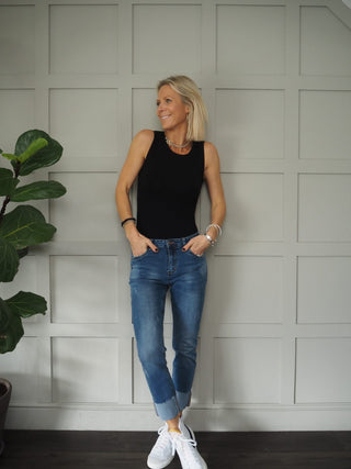 Mavis Vest/Tank Body - Black