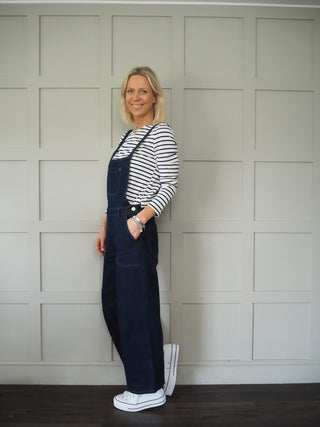 Cinnamon T-Shirt with Enamel Buttons - Red/Off White Stripes