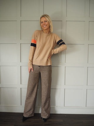 Boyfriend Barbara Cashmere Jumper by Brodie - Camel