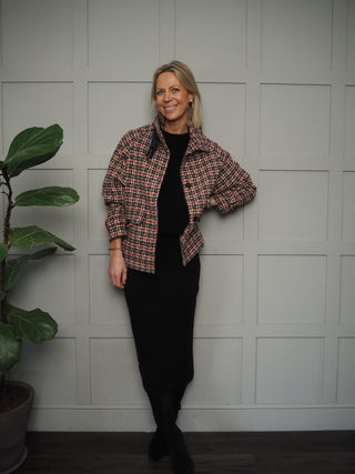 Salsa Midi Pencil Skirt - Navy Blue