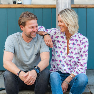 Men’s Ralph Classic Round Neck Cotton T-Shirt - Grey with Logo