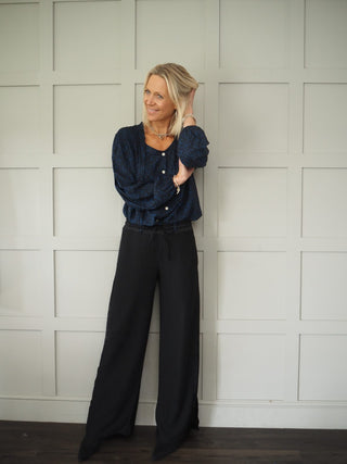 Casja Blouse - Camel Leopard