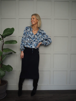 Salsa Midi Pencil Skirt - Black