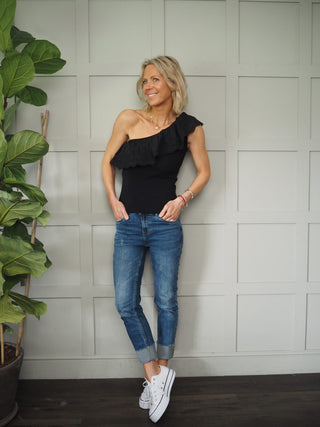 Taglia One Shoulder Top - Off White