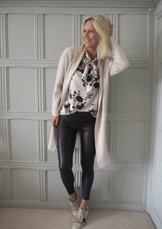 Faux Leather Leggings - Black