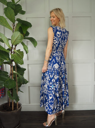 Lauren Maxi Dress - Blue, Rainbow, Red