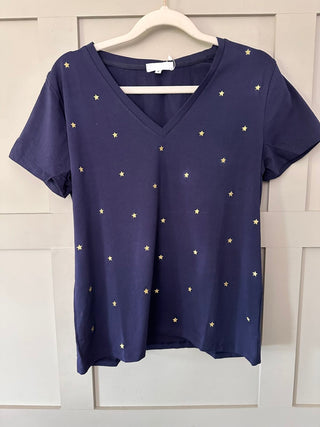 Fille V Neck T-Shirt - 4 Designs