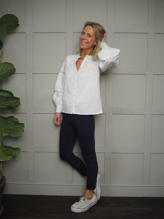 Laci Long Sleeved Blouse - Off White