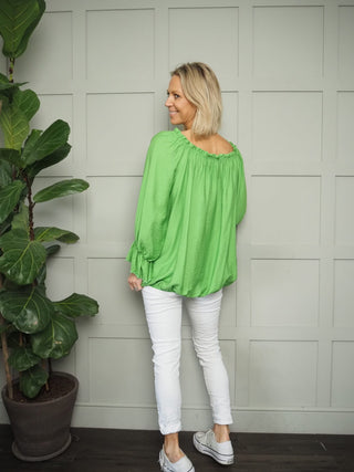 Tarina On/Off Shoulder Blouse - Sky Blue