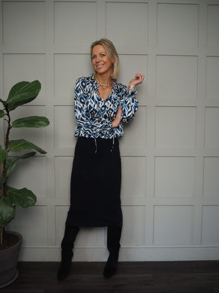 Salsa Midi Pencil Skirt - Black