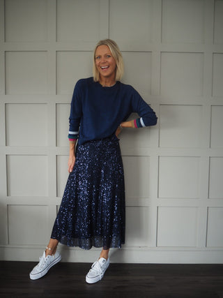 Full Sequin Skirt - Black